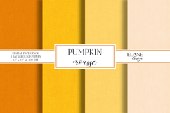 Pumpkin Colors Digital Paper, Fall Scrapbook Background Product Image 1