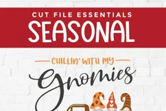 3 Pumpkin Spice gnomes with vintage truck - make cute shirts and tote bags with this cute gnome design, perfect for Cricut