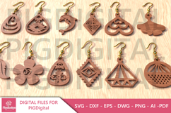 Boho Tribal Earring SVG Bundle Product Image 4