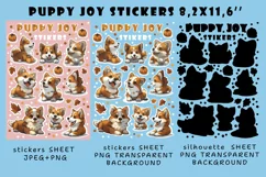 Corgi Puppy Stickers |Png/Jpeg for dogs Product Image 2