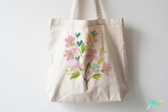 Red &amp; Blush Florals Watercolor Clipart Product Image 2