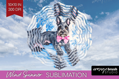 Scottish Terrier Dog Wind Spinner Sublimation PNG Floral Dog Product Image 1