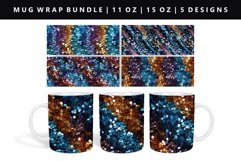 Sequin 11oz, 15oz Mug Sublimation | Mug Wrap PNG Product Image 1