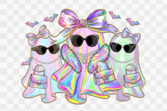 Bougie Ghosts Shimmer Halloween Png Design Product Image 1