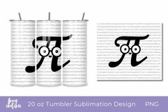 20 Oz Tumbler Wrap Pi Day Tumbler Sublimation Design Math Product Image 1