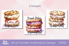 10 Desserts Tumbler PNG Bundle Sweet 20 oz Tumbler Product Image 3