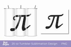 20 Oz Tumbler Wrap Pi Day Tumbler Sublimation Design Math Product Image 1