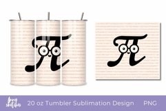20 Oz Tumbler Wrap Pi Day Tumbler Sublimation Design Math Product Image 1