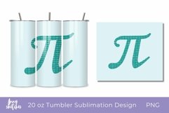 20 Oz Tumbler Wrap Pi Day Tumbler Sublimation Design Math Product Image 1