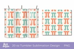 20 Oz Tumbler Wrap Pi Day Tumbler Sublimation Design Math Product Image 1