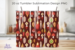 Vintage Christmas Toys Seamless 20 oz Tumbler Wrap Product Image 1