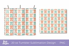20 Oz Tumbler Wrap Pi Day Tumbler Sublimation Design Math Product Image 1