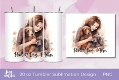 Dog Mom Tumbler Sublimation PNG 20 oz Tumbler Design Product Image 1