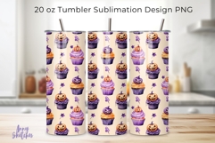 4 Cute Halloween Tumbler Wrap Bundle 20 oz Seamless Pattern Product Image 3