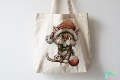 Whimsical Christmas Cats Clipart Product Image 3