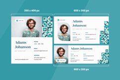 Art Director - Geometric Email Signature Template Product Image 3
