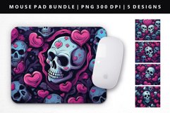 Skull Mouse Pad Design | Mouse Pad Sublimation PNG Product Image 4