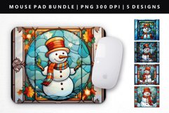 Snowman Mouse Pad Design | Mouse Pad Sublimation PNG Product Image 4