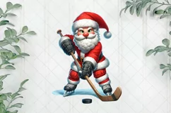 Sports Santa Claus Sublimation Clipart Product Image 1