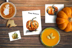 3 Spotted Pumpkin Illustrations Product Image 5