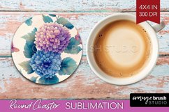 Spring Blossom Round Coaster - Flowers Coaster PNG Product Image 1