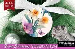 Spring Blossom Ornament PNG - Flowers PNG Sublimation Product Image 1