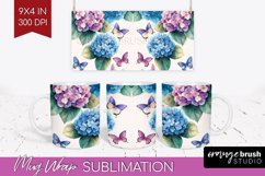 Spring Blossom Mug Wrap - Flowers Mug PNG Sublimation Product Image 1