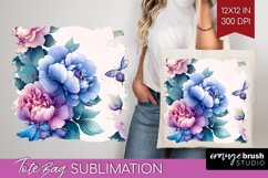 Spring Blossom Tote Bag - Flowers Tote Bag PNG Sublimation Product Image 1