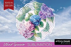 Spring Blossom Wind Spinner Sublimation PNG - Flowers Round Product Image 1