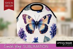 Spring Blossom Lunch Bag - Flowers Lunch Bug PNG Sublimation Product Image 1
