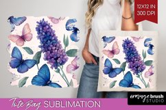 Spring Blossom Tote Bag - Flowers Tote Bag PNG Sublimation Product Image 1