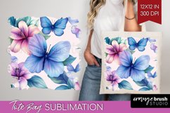 Spring Blossom Tote Bag - Flowers Tote Bag PNG Sublimation Product Image 1