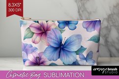 Spring Blossom Cosmetic Bag - Flowers Makeup Bag PNG Product Image 1