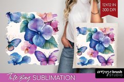 Spring Blossom Tote Bag - Flowers Tote Bag PNG Sublimation Product Image 1