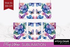 Spring Blossom Mug Wrap - Flowers Mug PNG Sublimation Product Image 1