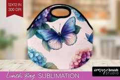 Spring Blossom Lunch Bag - Flowers Lunch Bug PNG Sublimation Product Image 1