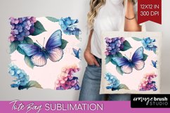 Spring Blossom Tote Bag - Flowers Tote Bag PNG Sublimation Product Image 1