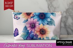 Spring Blossom Cosmetic Bag - Flowers Makeup Bag PNG Product Image 1