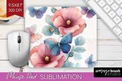 Spring Blossom Mouse Pad Sublimation - Flowers Mousepad PNG Product Image 1