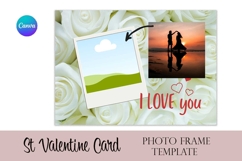 St Valentine’s Day Card Canva Photo Frame Template Product Image 3