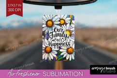 Family Quote Air Freshener PNG - Stained Flass Flowers PNG Product Image 1