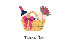 Coquette Picnic Valentine’s Day PNG Clipart Product Image 3