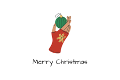 Hands Holding Christmas Ornaments PNG Clipart Product Image 3