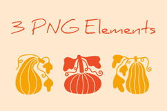 Pumpkin Minimal Abstract Art PNG JPG EPS Product Image 3