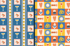 Mediterranean Food Vintage Seamless Patterns &amp; Papers Product Image 3