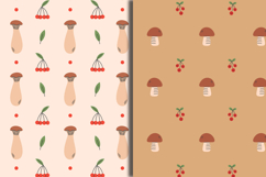 Fall Mushroom Seamless Patterns &amp; Digital Papers Product Image 3