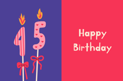 Pink Birthday Number Candles PNG Clipart Product Image 3
