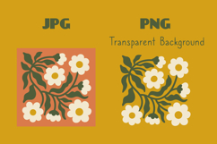 Abstract Daisy Floral Art Set Product Image 3