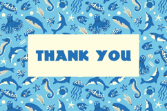 Sea Animals Seamless Pattern &amp; Digital Paper Product Image 3