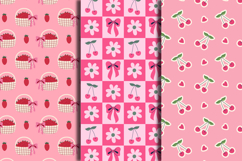 Coquette Pink Berries Seamless Patterns &amp; Digital Papers Product Image 3